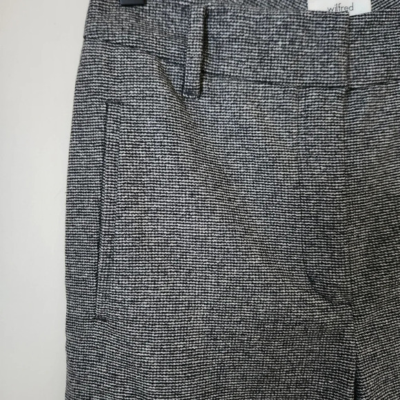 Aritzia Wilfred | Jallade High Rise Wool Cashmere Crop Trouser Pant - Size 4 - Picture 4 of 12